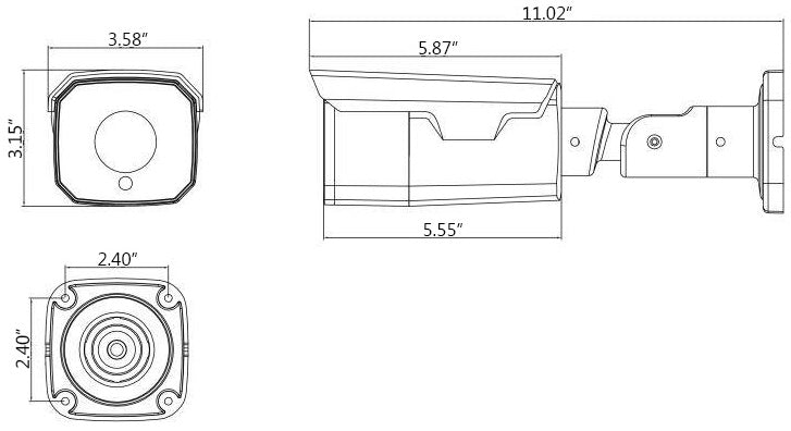 DH-UBV7500-V2S dimensions