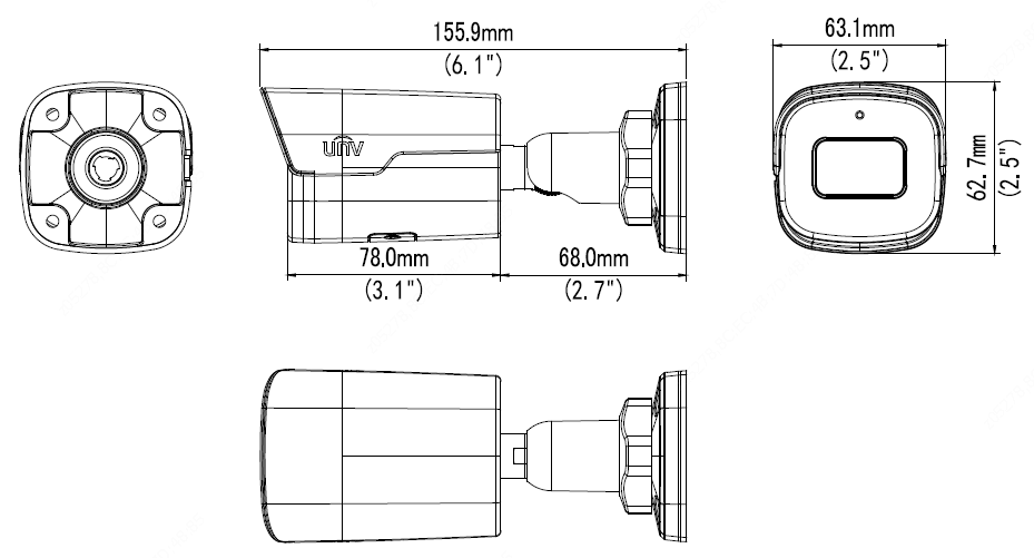 IPC2125SB-ADF28KM-I0 DIMENSIONS