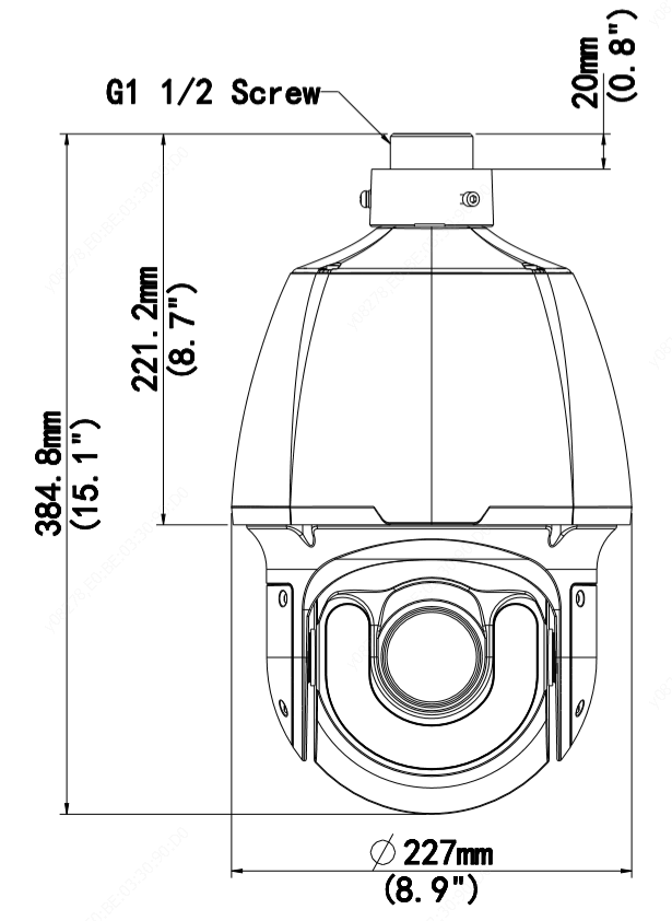 IPC6658SR-X25-VF-F-EN DIMENSIONS