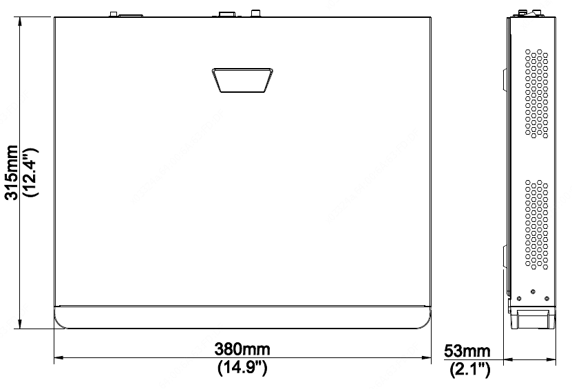 NVR302-16S2-P16 DIMENSIONS