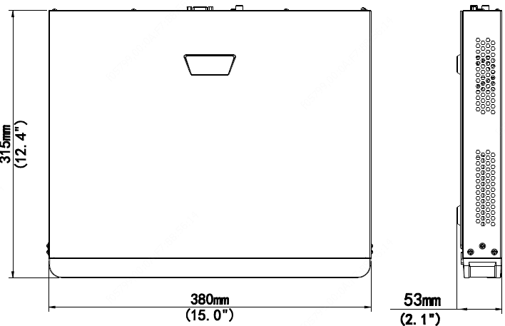 NVR302-32S-FL DIMENSIONS