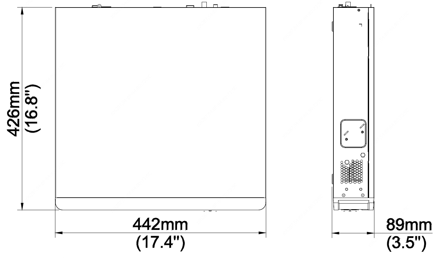 NVR304-X_SERIES-EN DIMENSIONS