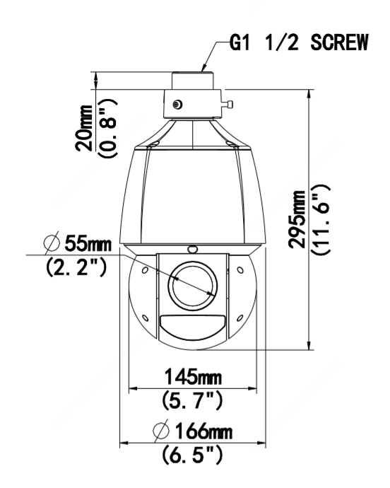 IPC6424SR-X25-VF-FR-EN DIMENSIONS